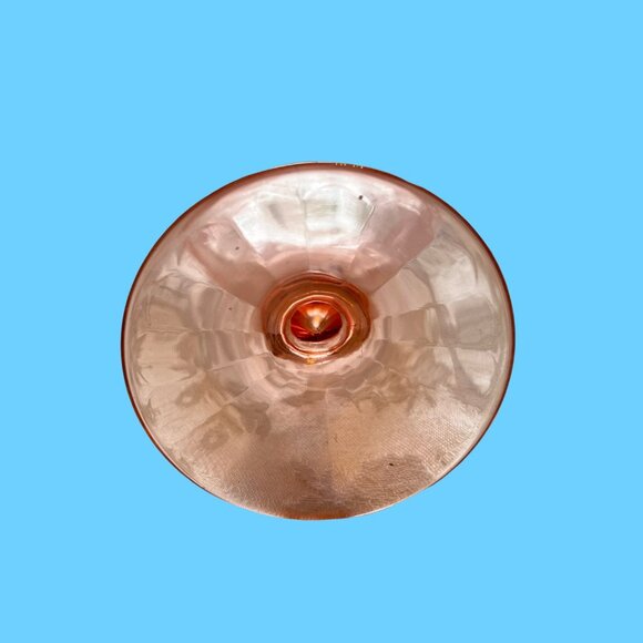 vintage pink depression era pink glass vase - Picture 1 of 6